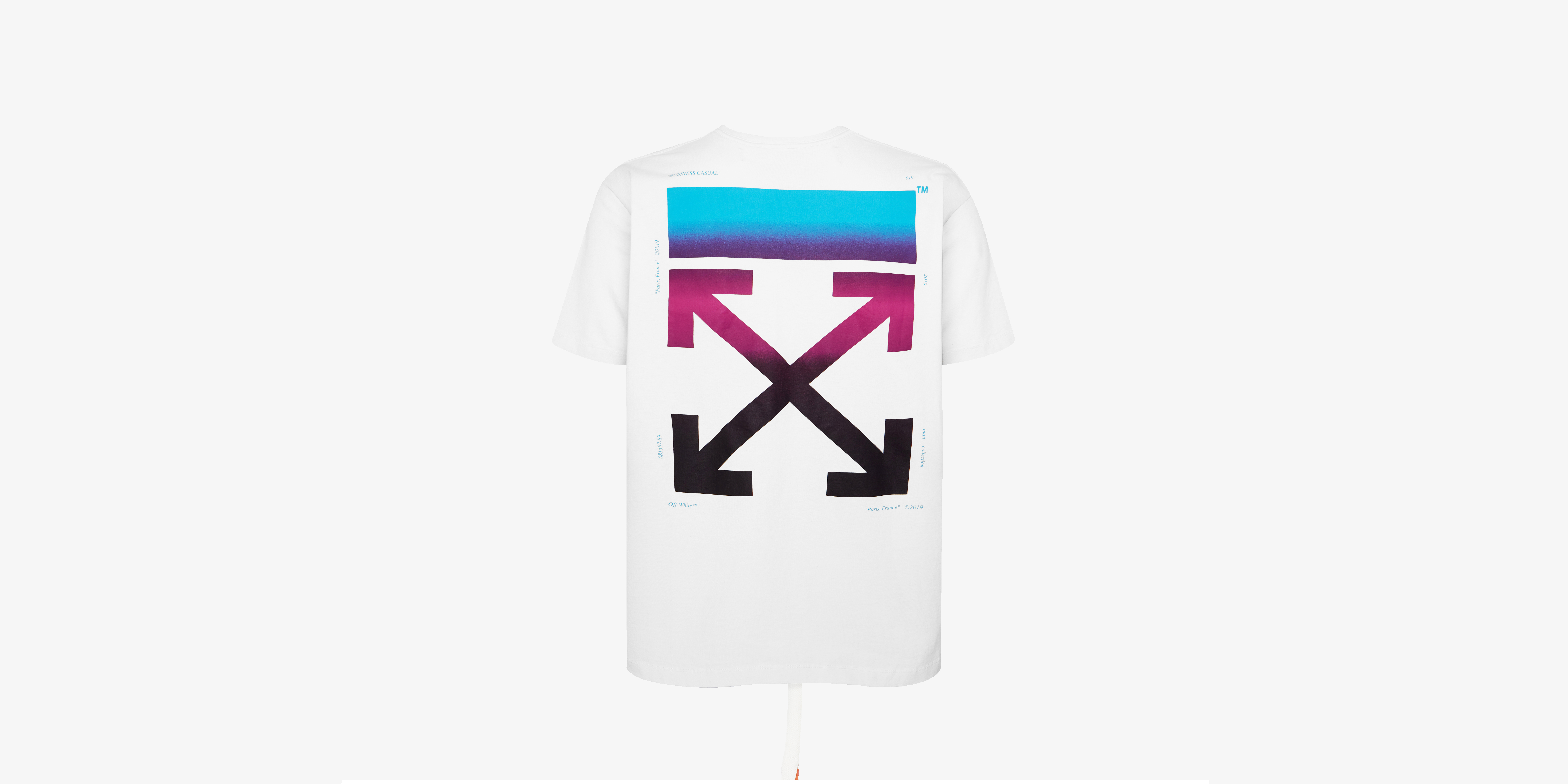 Off white hotsell gradient tee sizing