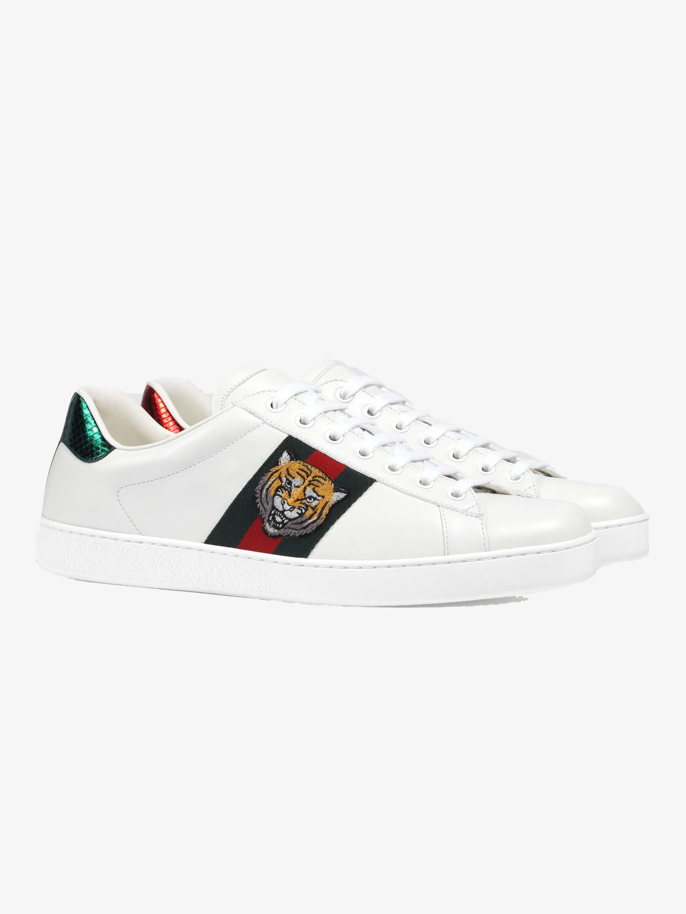 Gucci Ace Sneaker with Embroidered Tiger - Kicks Galeria