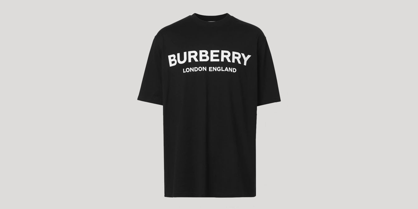 Burberry Logo Print Cotton Tee - Kicks Galeria