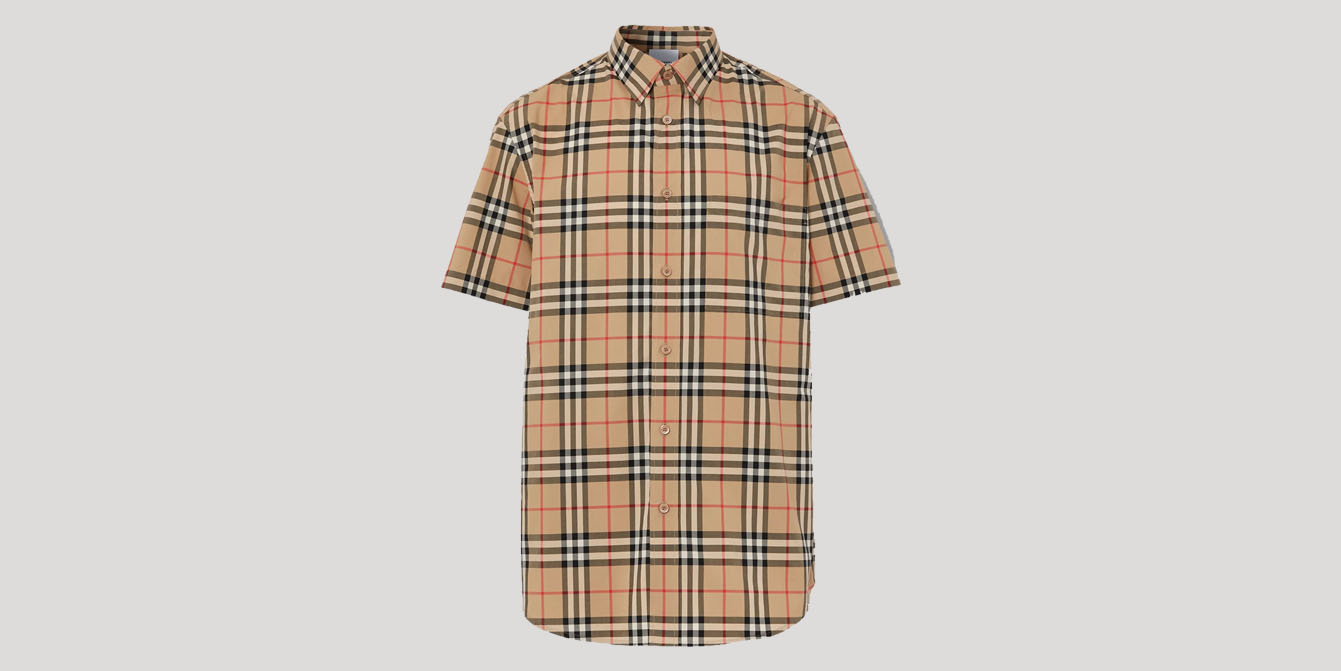 Burberry Short Sleeve Logo Appliqué Vintage Check Shirt - Kicks Galeria