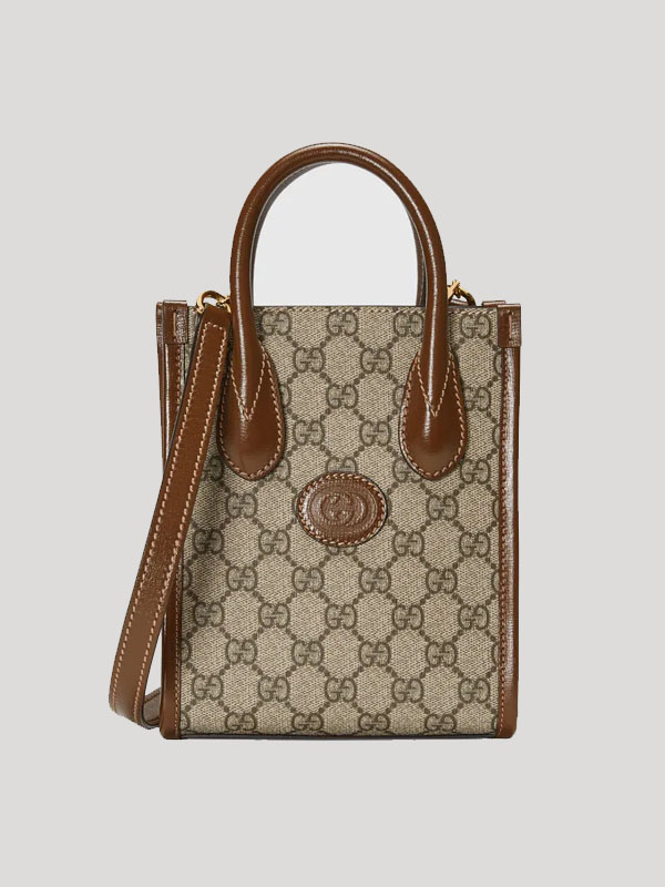 Gucci Mini Tote Bag With Interlocking G - Kicks Galeria
